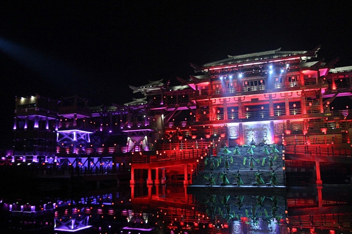 重庆山水实景演出《烽烟三国》