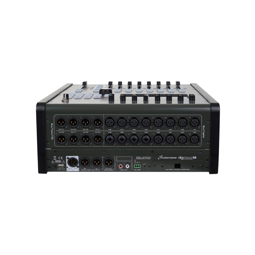 上海中美亚Studiomaster(录音大师)多轨录音数字调音台DIGITRACK 18侧面