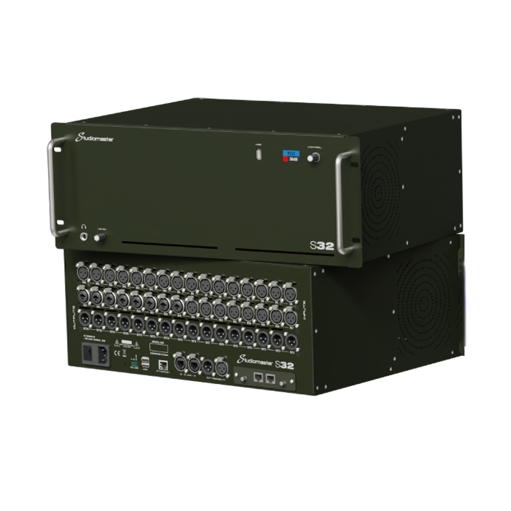 上海中美亚Studiomaster(录音大师)机架式数字调音台S32侧面