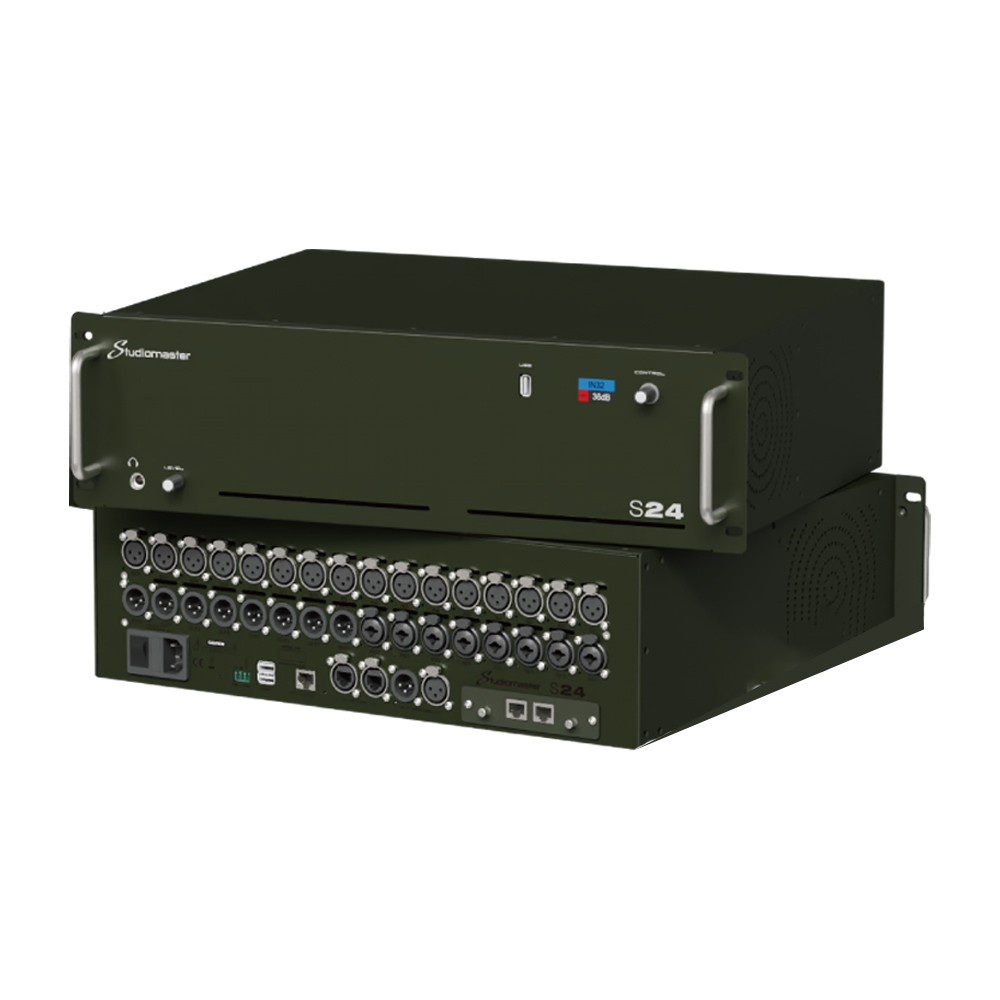 上海中美亚Studiomaster(录音大师)机架式数字调音台S24侧面