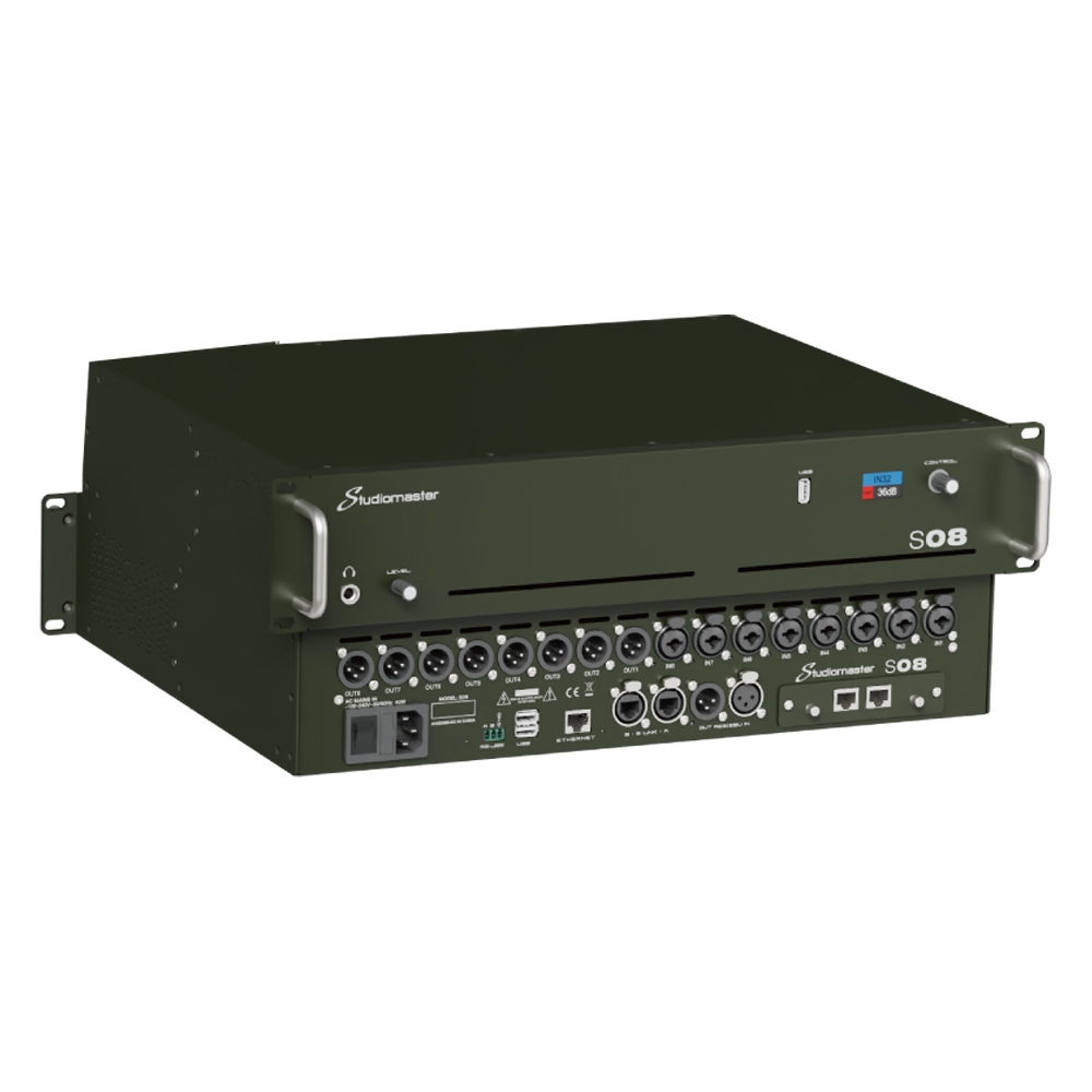上海中美亚Studiomaster(录音大师)机架式数字调音台S08侧面