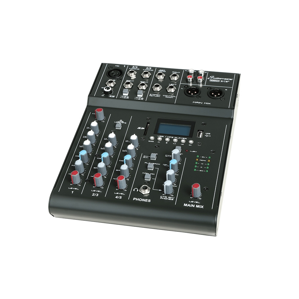 上海中美亚Studiomaster(录音大师)紧凑型便携式调音台CLUBXS 5侧面