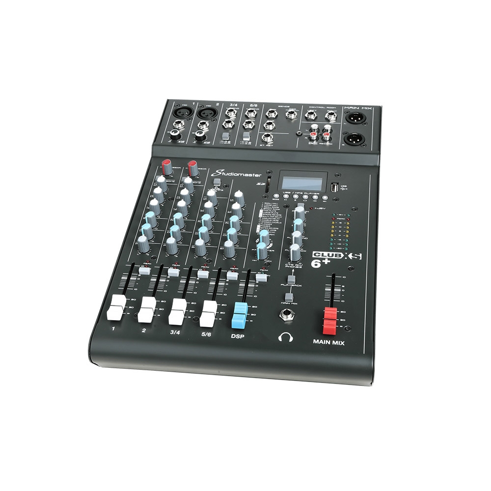 上海中美亚Studiomaster(录音大师)紧凑型便携式调音台CLUBXS 6侧面