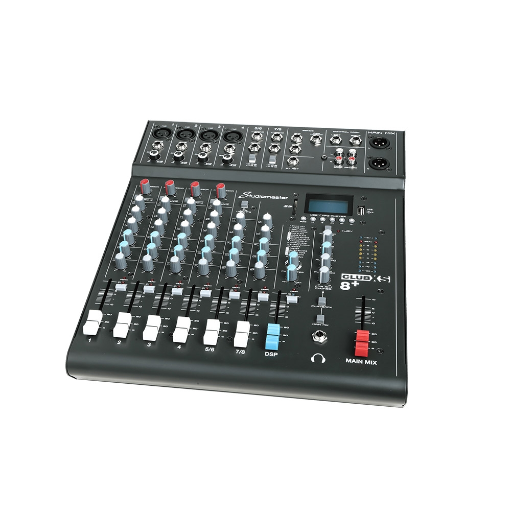 上海中美亚Studiomaster(录音大师)紧凑型便携式调音台CLUBXS 8侧面