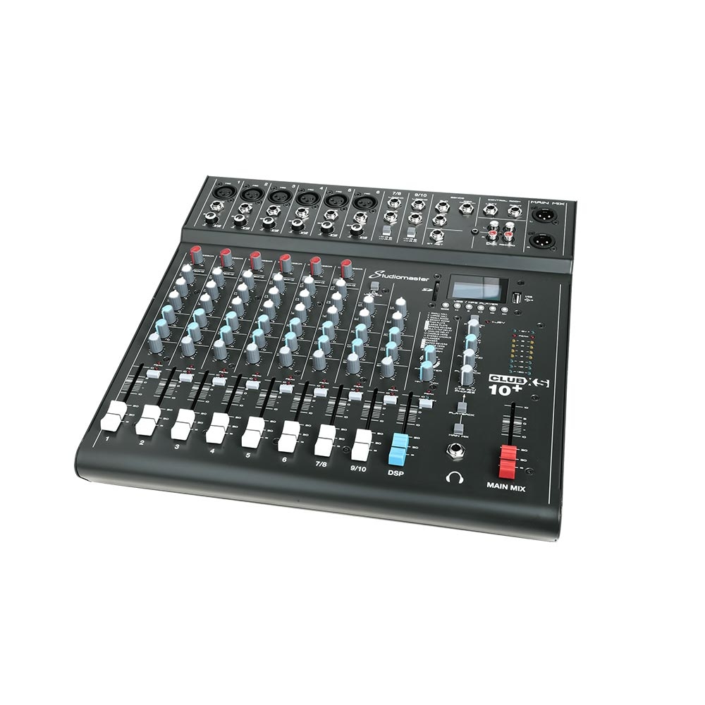 上海中美亚Studiomaster(录音大师)紧凑型便携式调音台CLUBXS 10侧面