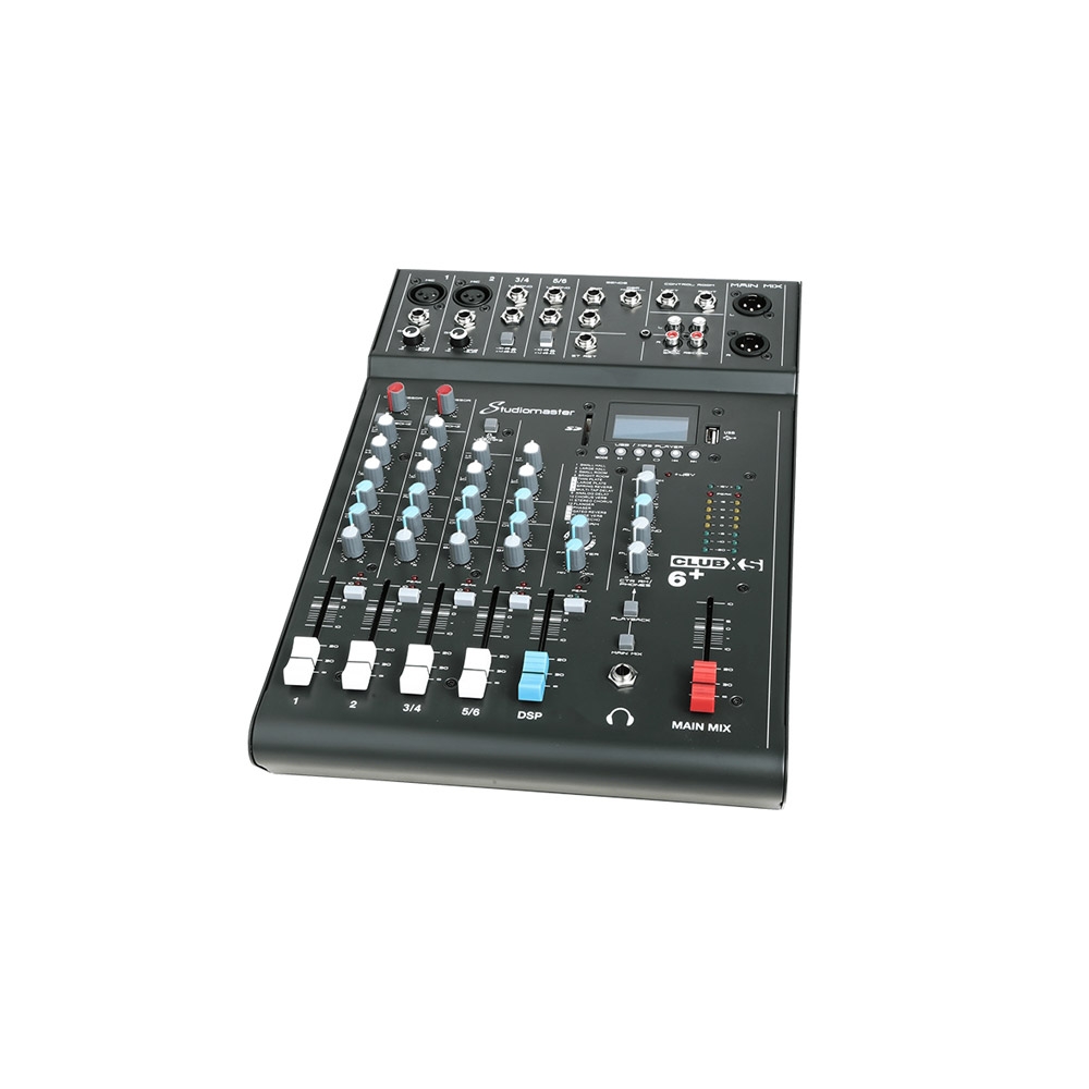 上海中美亚Studiomaster(录音大师)紧凑型便携式调音台CLUBXS 6侧面