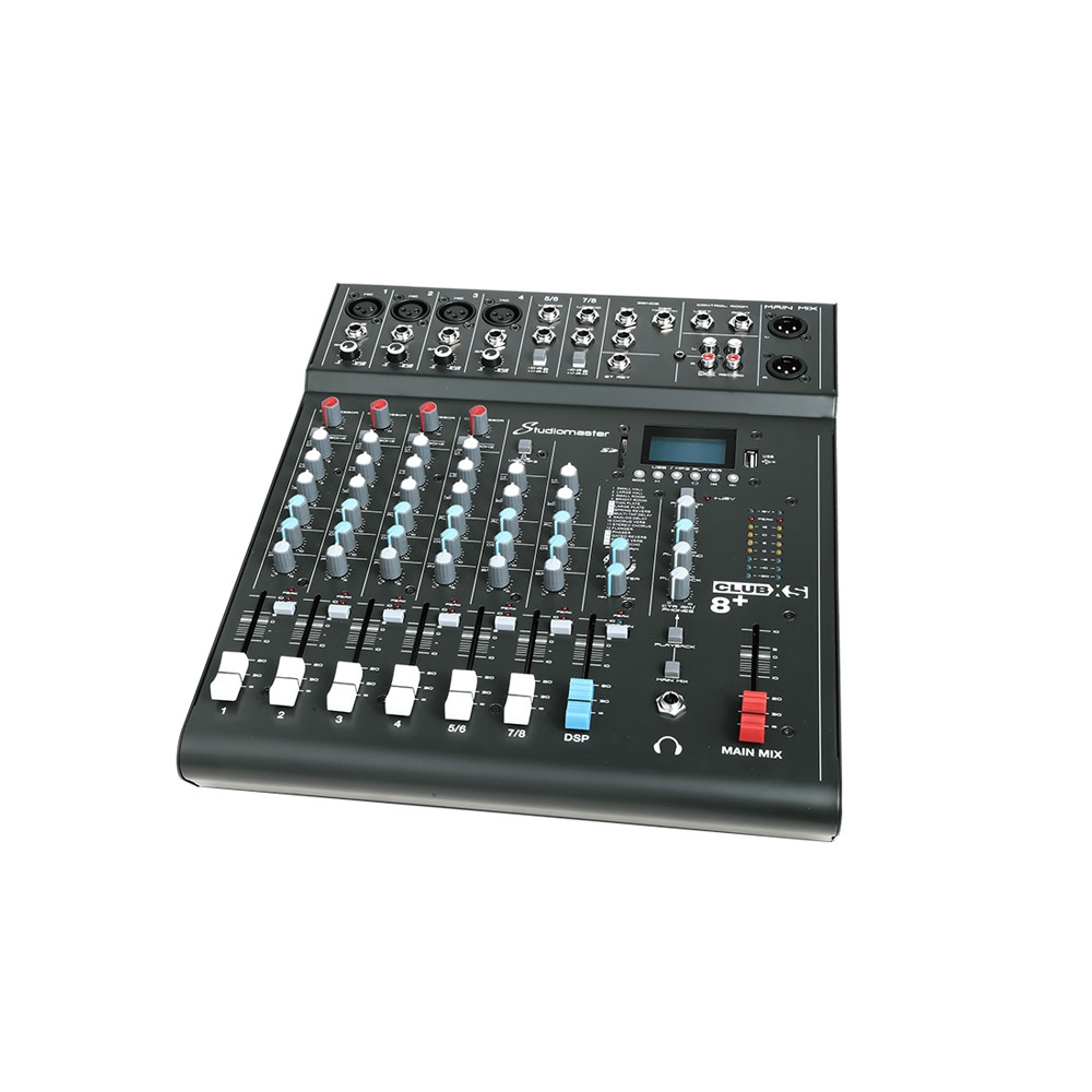 上海中美亚Studiomaster(录音大师)紧凑型便携式调音台CLUBXS 8侧面