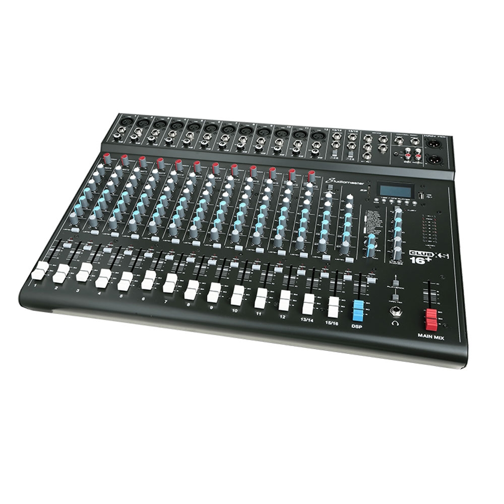 上海中美亚Studiomaster(录音大师)紧凑型便携式调音台CLUBXS 16+侧面