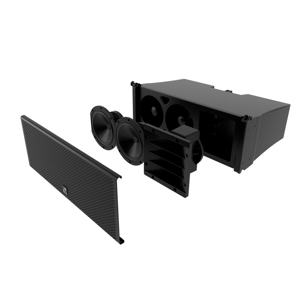 上海中美亚Studiomaster(录音大师)二分频线阵列音箱V5侧面